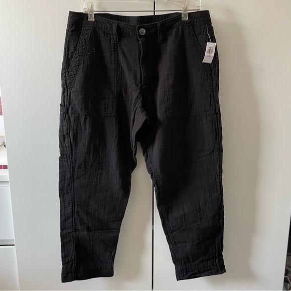 NWT💖 Old Navy High-Waisted Slouchy Cropped Tapered Workwear Pants - Picture 2 of 9